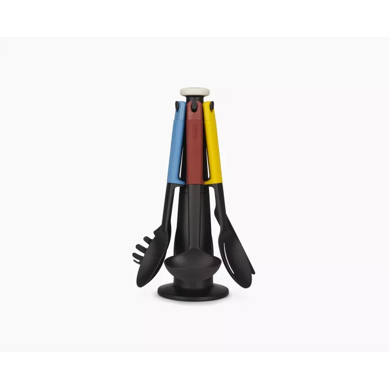 Set 6 utensili da cucina multicolore Joseph Joseph Elevate con supporto rotante