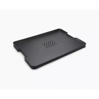 Tagliere grande Joseph Joseph Cut&Carve Plus nero con punte integrate per il blocco della carne
