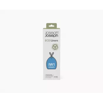 Joseph Joseph IW1 sacchi per rifiuti grigi in plastica riciclata 24-36L (confezione da 20)