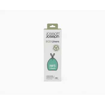 Joseph Joseph IW5 sacchi per rifiuti grigi in plastica riciclata 40L (20 sacchi)