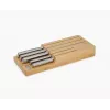 Joseph Joseph Elevate SST set coltelli con cassetto in bambù, 6 pezzi, argento/beige 10563
