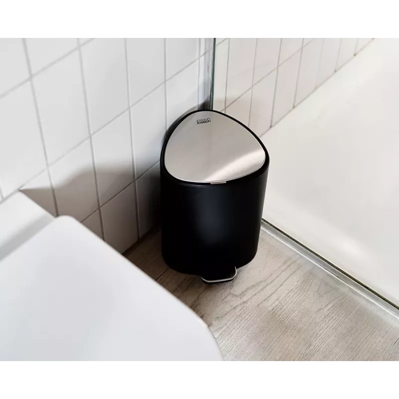 Joseph Joseph EasyStore cestino con pedale 5L nero opaco