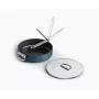 Joseph Joseph Space padella saltapasta antiaderente ceramica con manico pieghevole 28 cm blu con coperchio