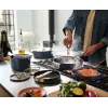 Joseph Joseph Space set 6 pentole antiaderenti ceramica con manico pieghevole blu