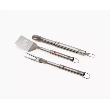 Joseph Joseph GrillOut set BBQ in acciaio inox 3 pezzi con spatola, pinze e forchetta