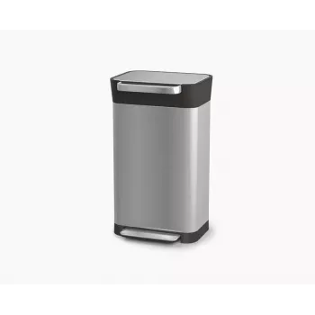 Joseph Joseph Titan compattatore di rifiuti da 30L in acciaio inox con sistema di compattazione