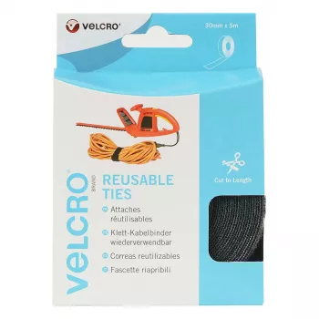VELCRO ONE-WRAP nastro in velcro 30 mm x 5 m nero