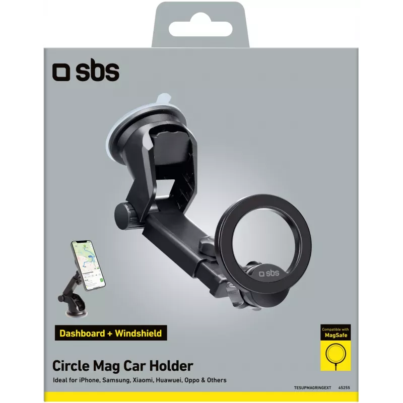 SBS TESUPMAGRINGEXT Supporto MagSafe, nero