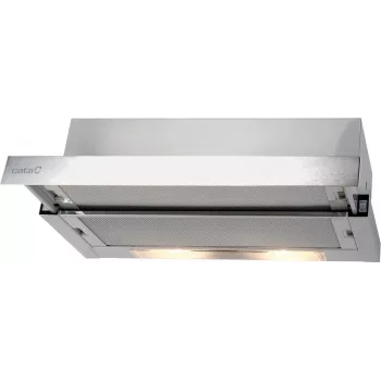 Cata cappa aspirante da incasso TF-2003 DURALUM 700, telescopica, larghezza 70 cm, max 390 m³/h, LED, acciaio inox