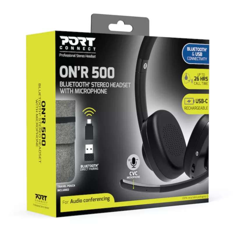 PORT Designs PORT Connect ON'R 500 - Cuffie - On-Ear - Bluetooth
