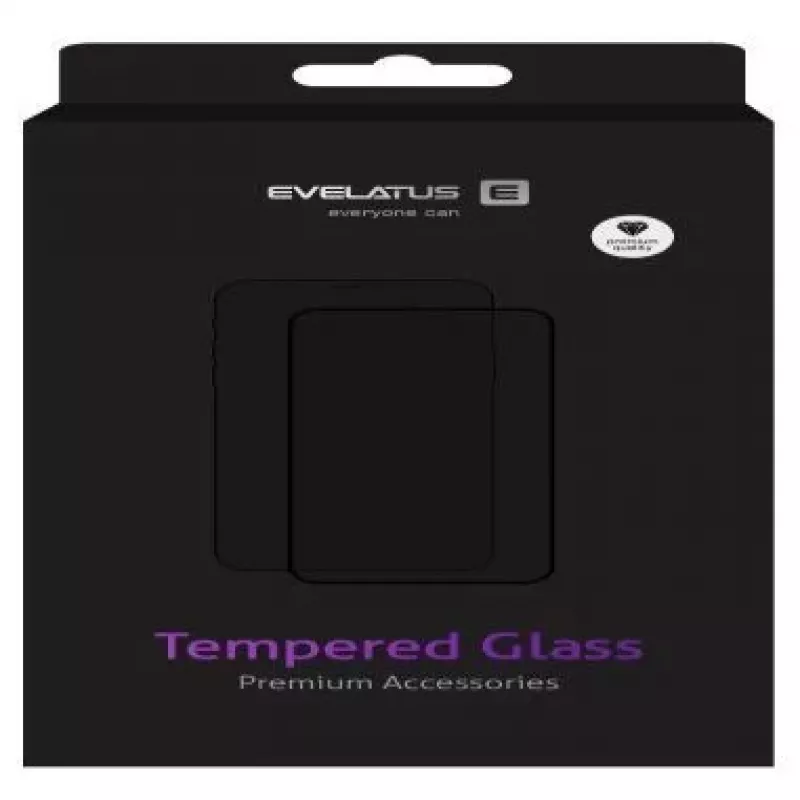 Evelatus Huawei P Smart 2019 2.5D Full Cover Japan Glue Glass Anti-Static Pellicola protettiva per schermo