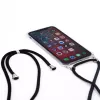 Evelatus Apple iPhone X/XS cover con cordino nero trasparente