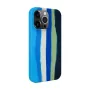 Evelatus custodia in silicone per Apple iPhone 15 Pro Max multicolore blu
