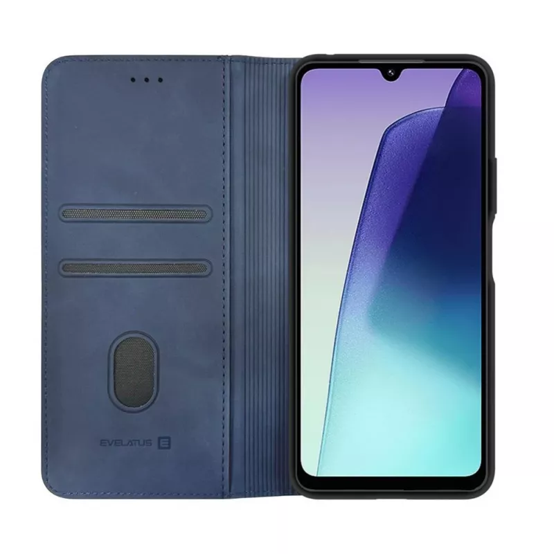 Evelatus Book Case per Xiaomi Redmi 14C 4G/14C 5G/Redmi A4/POCO C75 - blu scuro