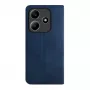 Evelatus Xiaomi Redmi Note 14 5G Book Case in pelle PU blu scuro