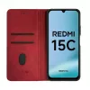 Evelatus Xiaomi Redmi 15C 4G/5G Book Case Folio rosso