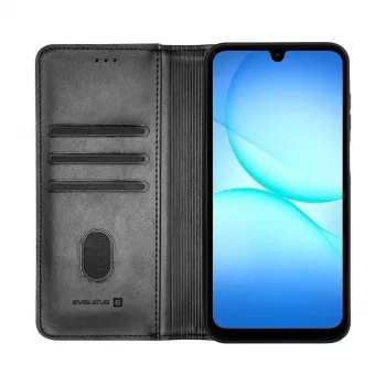 Evelatus Samsung Galaxy A17 Custodia a libro folio nera
