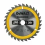 DEWALT lama per sega circolare TCT 160x20mm 30T +10° angolo di taglio anello 16mm