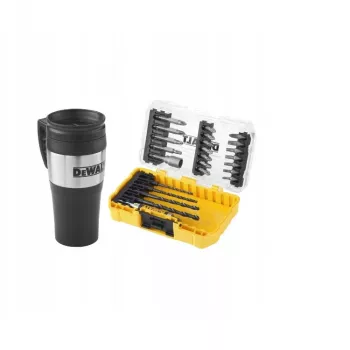 Set da 25 pezzi di punte per trapano e avvitatore DEWALT con bicchiere termico