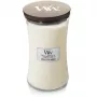 WoodWick White Tea & Jasmine candela profumata in vetro, media, 275g