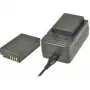 2-POWER caricabatterie e batteria combinata per fotocamera per Canon LP-E17