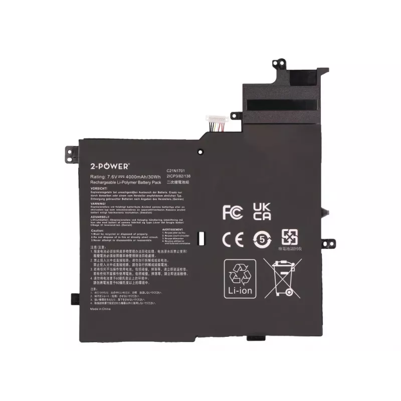2-Power batteria principale per Asus V406UA - 4000 mAh