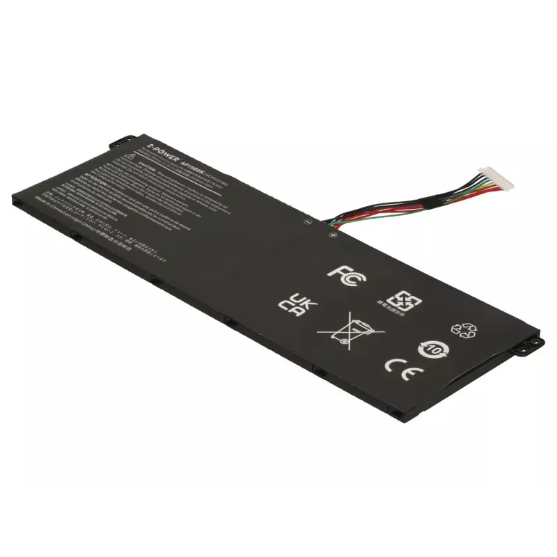 2-Power batteria principale - 3400 mAh - 11,1V - Li-ion - nero - per Dell Latitude E7440/E7450
