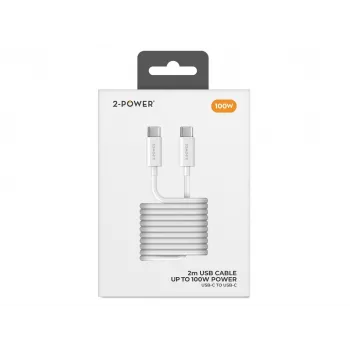 2-POWER cavo USB-C a USB-C 100W 2m nero