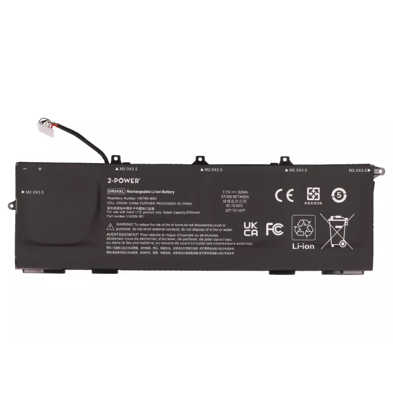Batteria principale 2-Power - litio-ione - 50 mAh - 3,7 V
