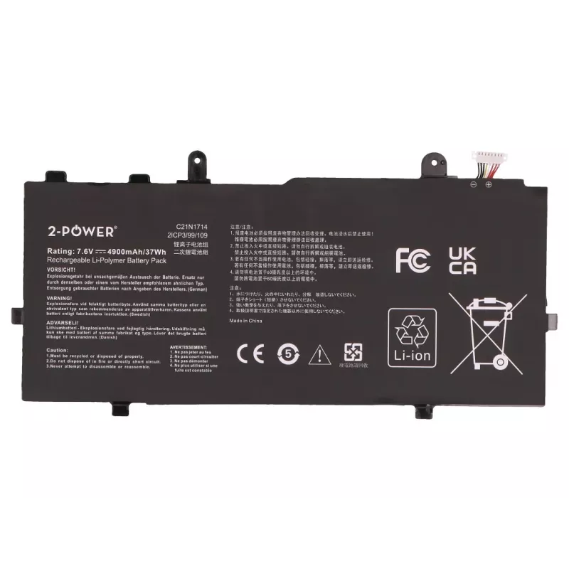 Batteria principale 2-POWER 7,6 V 4900 mAh per Asus VivoBook Flip TP401N