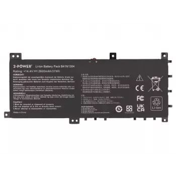 Batteria principale 2-Power per Asus S451LA V451LA - 2600 mAh