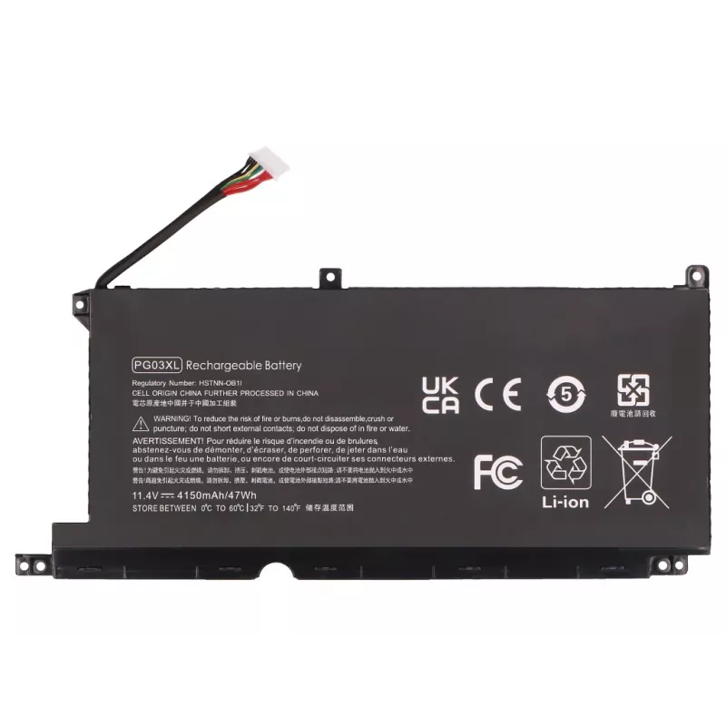 Batteria principale 2-Power per HP 15-dk0020TX - 11,4V 4150mAh litio-ione