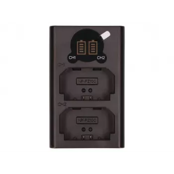 2-Power Caricabatterie doppio USB per fotocamera digitale