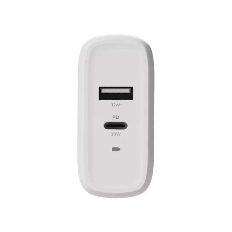 Caricabatterie da parete 2-POWER PD 20W USB-C e 12W USB-A