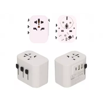 2-Power alimentatore - 15 Watt - 3 A - 3 porte di uscita (2 x USB, 24 Pin USB-C)