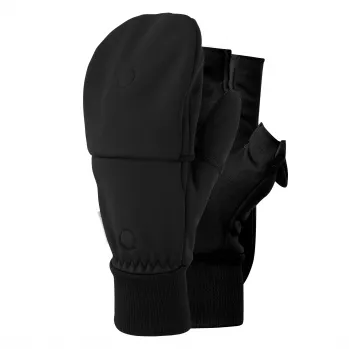 Trekmates Rigg guanti convertibili antivento nero S/M
