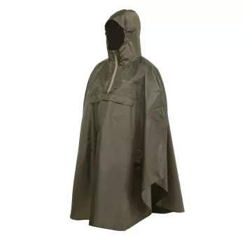 Trekmates Rove poncho impermeabile verde muschio