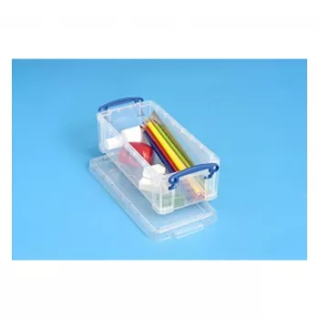Really Useful Boxes 0.9C scatola contenitore - trasparente - 0,9 litri - rettangolare - polipropilene