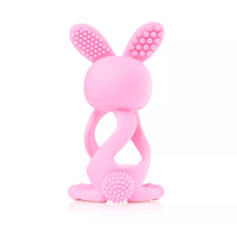 Brush Baby Bobbie Bunny dentaruolo - rosso rosa