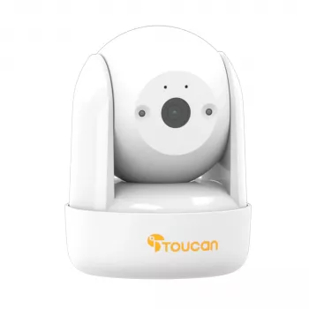 Toucan SEEK Telecamera interna con pan & tilt - alimentazione a rete, senza batteria, bianco