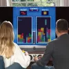 FIZZ CREATIONS Tetris Duel console retro arcade per due giocatori con 2 gamepad con filo plug & play