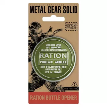 Fanattik apribottiglie magnetico da attaccare Metal Gear Ration