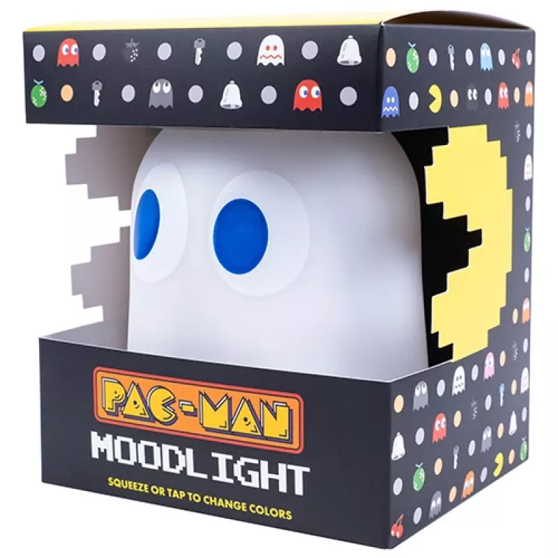 FIZZ CREATIONS Pac-Man Ghost luce LED mood - a colori variabili, reattiva al suono, alimentazione USB/batteria