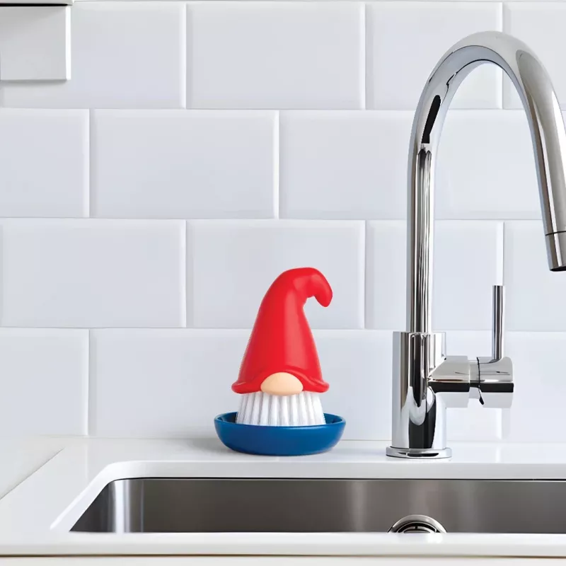 OTOTO Beardy Dish Brush – spazzola da cucina originale con foro di sospensione integrato