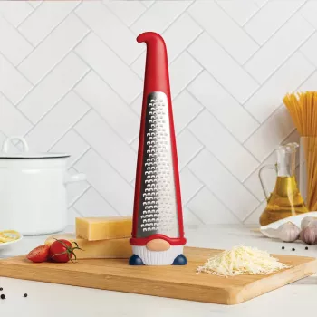 OTOTO Pepito grattugia universale - a forma di bassotto, acciaio inox, nero