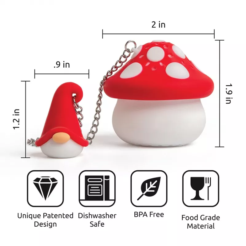 OTOTO Enchan-Tea infusore per tè a forma di mago in silicone per tè sfuso