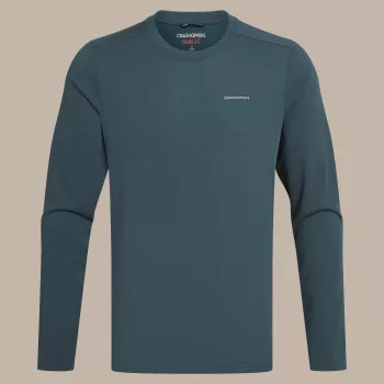Craghoppers NosiLife Abel LS maglietta - Blue Stone, taglia L