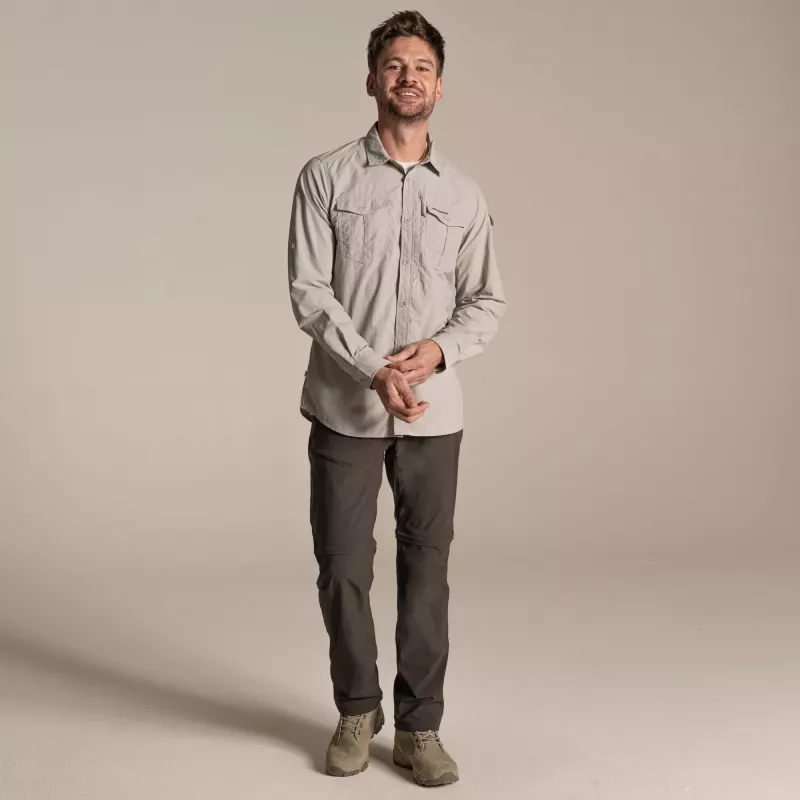 Craghoppers NosiLife Adventure LS Shirt III - Parchment - taglia L