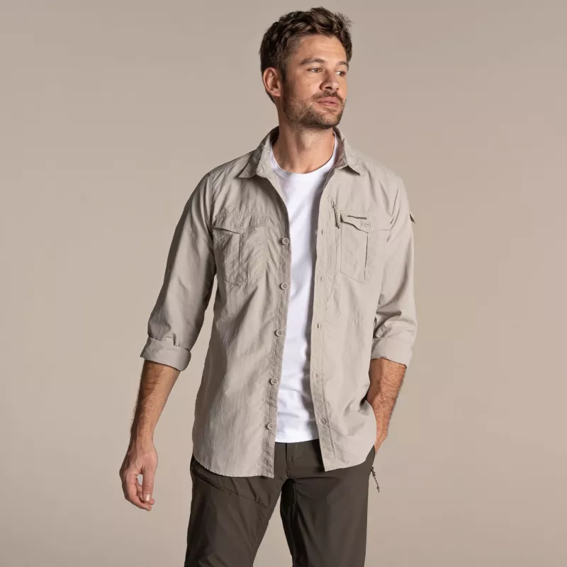 Craghoppers NosiLife Adventure LS Shirt III - Parchment - XL