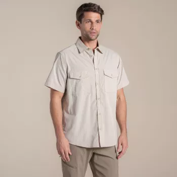 Craghoppers Kiwi II camicia a maniche corte - Oatmeal, taglia M